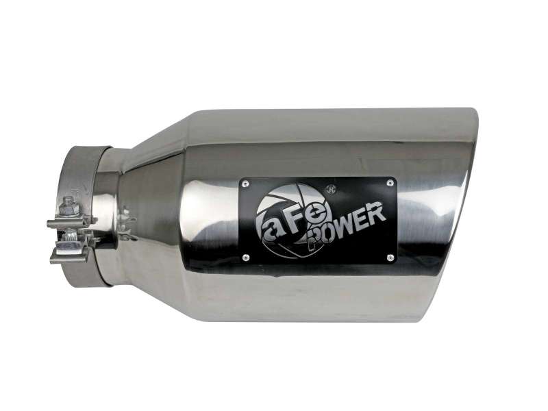 aFe Power Universal 5in Inlet 8in Outet MACH Force-XP Clamp-On Exhaust Tip - Polished aFe Power Universal 5in Inlet 8in Outet MACH Force-XP Clamp-On Exhaust Tip - Polished