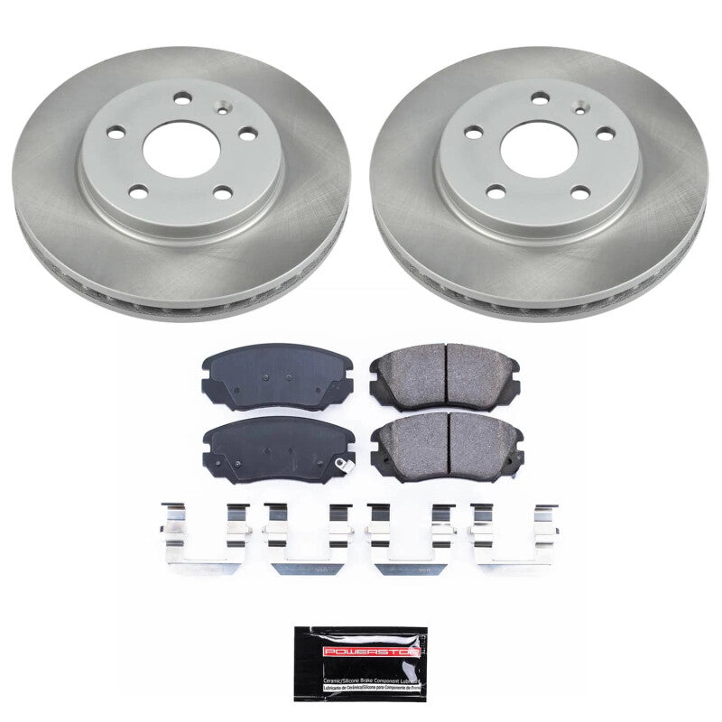 Power Stop 10-11 Saab 9-5 Front Semi-Coated Rotor Kit Power Stop 10-11 Saab 9-5 Front Semi-Coated Rotor Kit