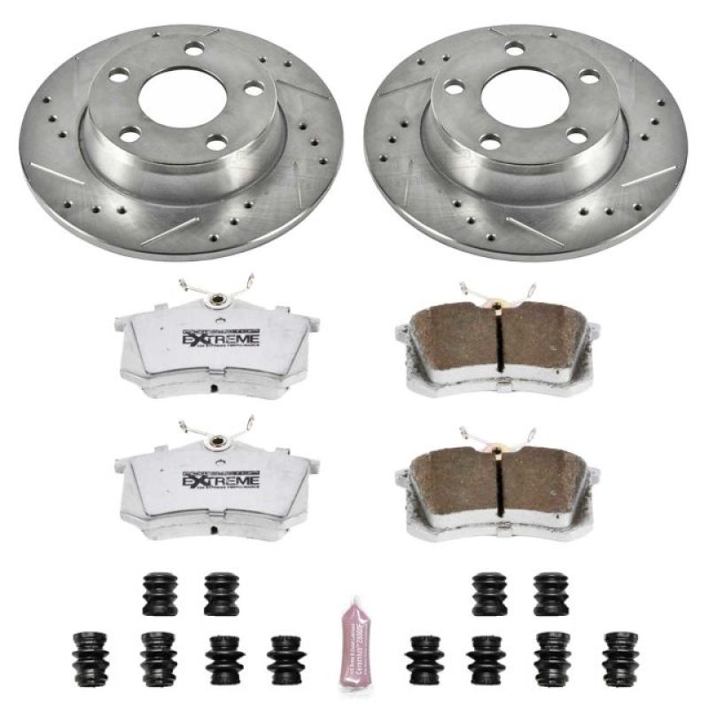 Power Stop 01-05 Audi Allroad Quattro Rear Z26 Street Warrior Brake Kit Power Stop 01-05 Audi Allroad Quattro Rear Z26 Street Warrior Brake Kit
