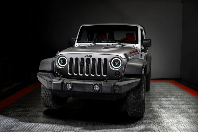 ORACLE Lighting 0718 Jeep Wrangler JK Oculus 7in Switchback Bi-LED Projector Headlights ORACLE Lighting 0718 Jeep Wrangler JK Oculus 7in Switchback Bi-LED Projector Headlights