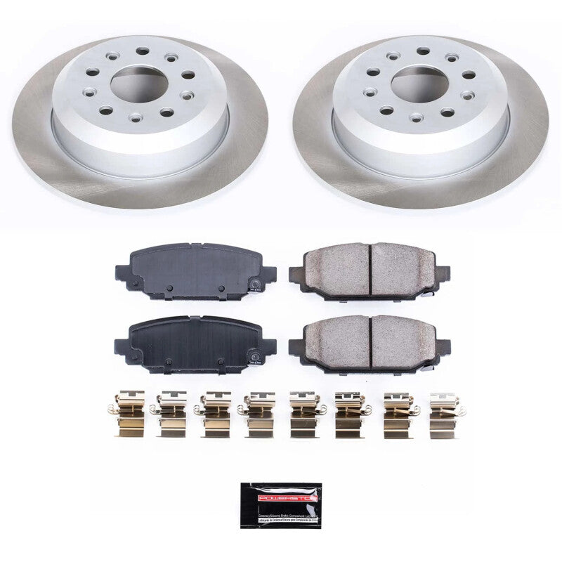 Power Stop 18-22 Jeep Wrangler Rear Semi-Coated Rotor Kit Power Stop 18-22 Jeep Wrangler Rear Semi-Coated Rotor Kit