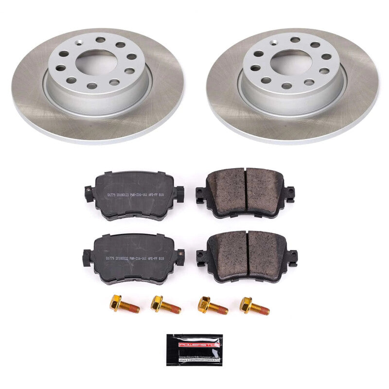 Power Stop 15-22 Volkswagen Passat Rear Semi-Coated Rotor Kit Power Stop 15-22 Volkswagen Passat Rear Semi-Coated Rotor Kit