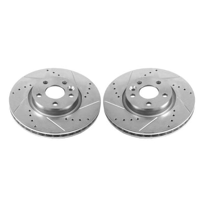 Power Stop 12-15 Land Rover Range Rover Evoque Front Evolution Drilled & Slotted Rotors - Pair
