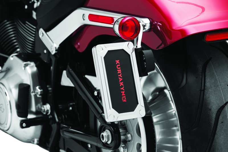 Kuryakyn Nova Side Mount License Plate Frame Gloss Chrome Kuryakyn Nova Side Mount License Plate Frame Gloss Chrome