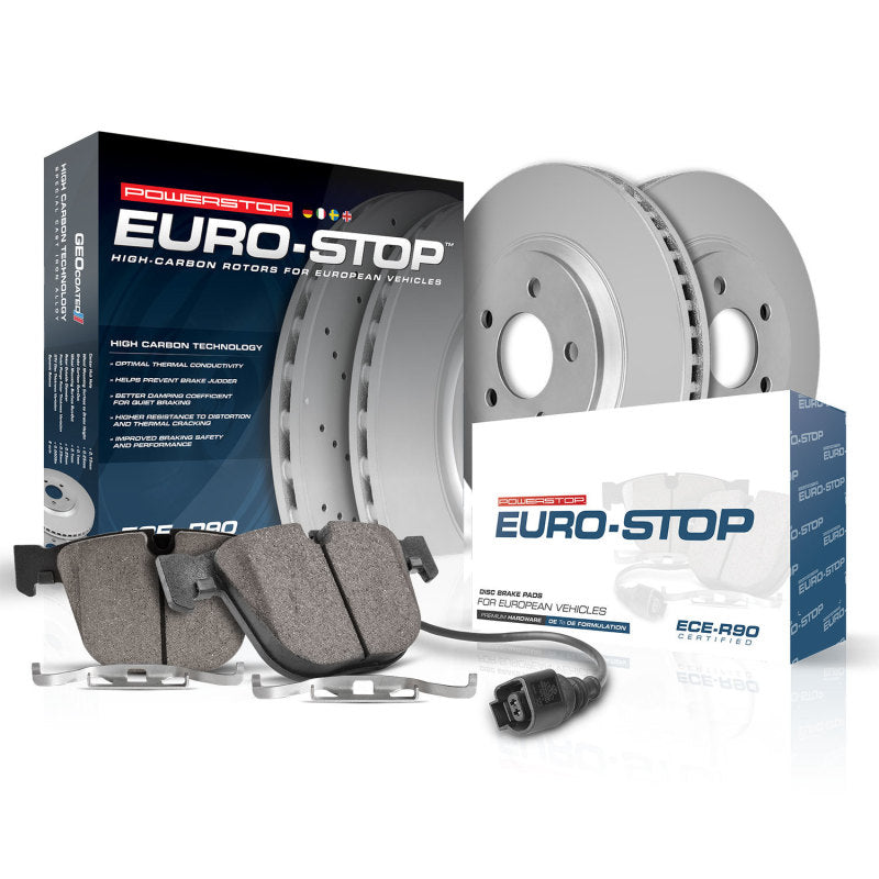 Power Stop 11-14 Volvo S60 Front Euro-Stop Brake Kit Power Stop 11-14 Volvo S60 Front Euro-Stop Brake Kit