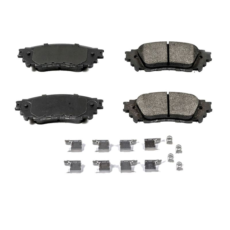 Power Stop 15-17 Lexus NX200t Rear Z17 Evolution Ceramic Brake Pads w/Hardware Power Stop 15-17 Lexus NX200t Rear Z17 Evolution Ceramic Brake Pads w/Hardware