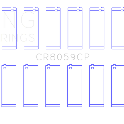 King Engine Bearings General Motors Duramax Diesel (Size +0.50mm) Connecting Rod Bearing Set
