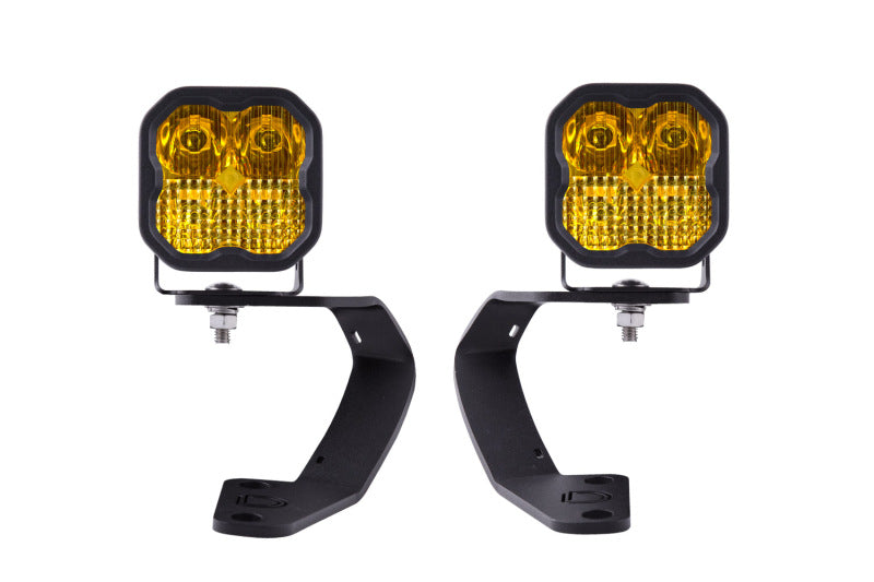 Diode Dynamics 10-21 Toyota 4Runner SS3 LED Ditch Light Kit - Yellow Pro Combo Diode Dynamics 10-21 Toyota 4Runner SS3 LED Ditch Light Kit - Yellow Pro Combo