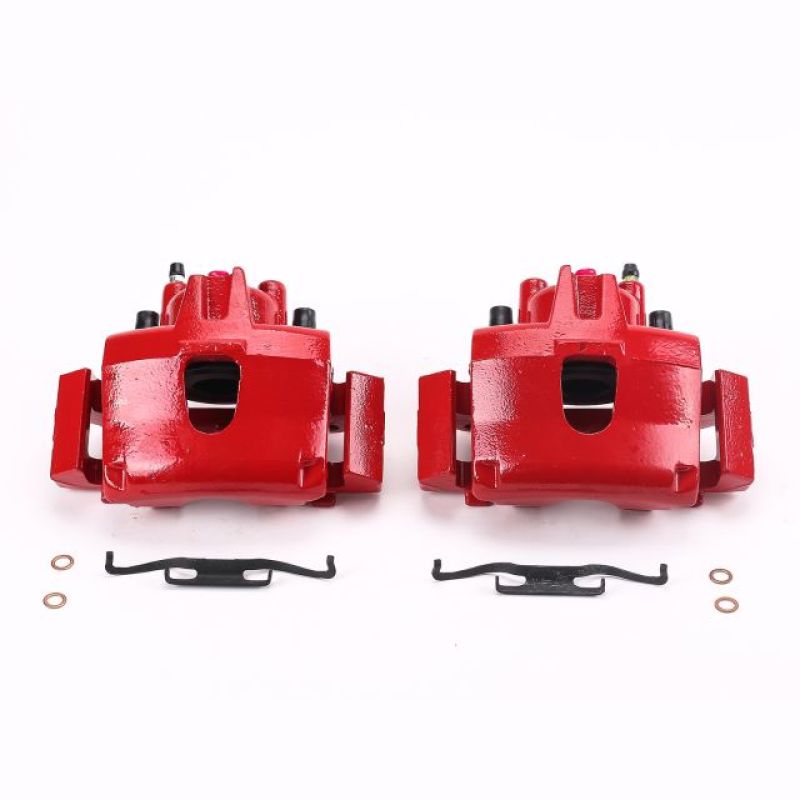 Power Stop 01-07 Chrysler Town & Country Front Red Calipers w/Brackets - Pair Power Stop 01-07 Chrysler Town & Country Front Red Calipers w/Brackets - Pair