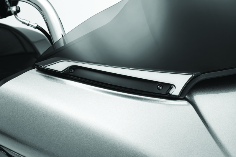 Kuryakyn Tracer Windshield Trim Lights Black Kuryakyn Tracer Windshield Trim Lights Black
