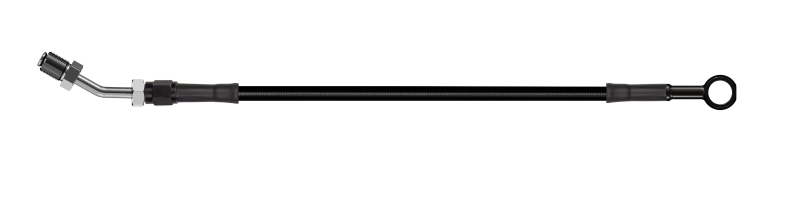 Goodridge 86in Universal Clutch Line w/Blk Zinc Fittings & Blk Hose - Straight Banjo w/AN3 Fitting Goodridge 86in Universal Clutch Line w/Blk Zinc Fittings & Blk Hose - Straight Banjo w/AN3 Fitting