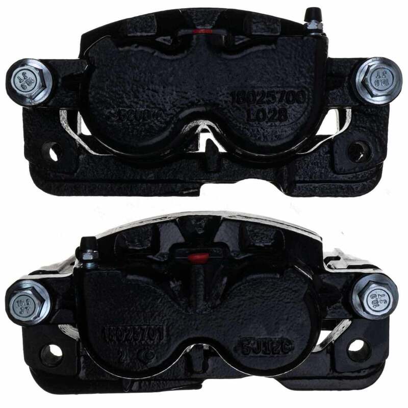 Power Stop 02-06 Cadillac Escalade Front/Rear Black Caliper - Pair w/Bracket Power Stop 02-06 Cadillac Escalade Front/Rear Black Caliper - Pair w/Bracket