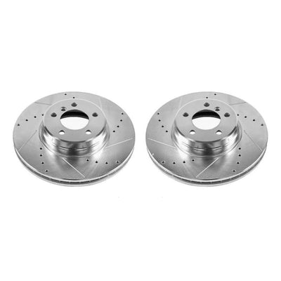 Power Stop 03-05 Land Rover Range Rover Front Evolution Drilled & Slotted Rotors - Pair