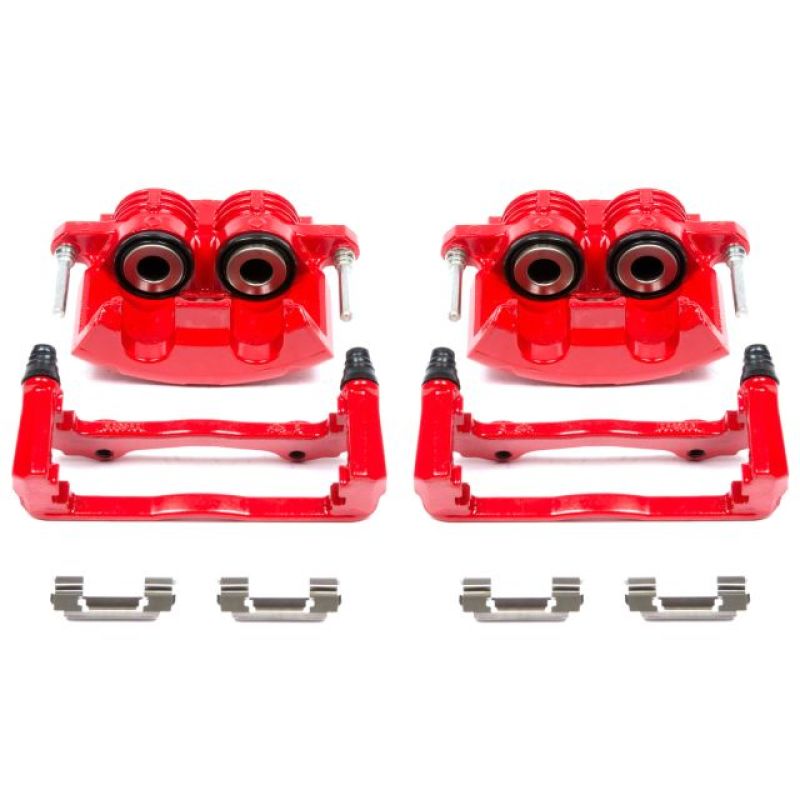 Power Stop 98-02 Chevrolet Camaro Front Red Calipers w/Brackets - Pair Power Stop 98-02 Chevrolet Camaro Front Red Calipers w/Brackets - Pair