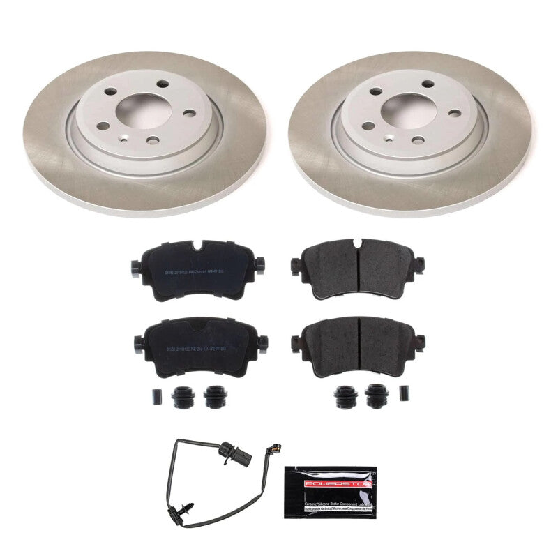 Power Stop 17-20 Audi A4 Rear Semi-Coated Rotor Kit Power Stop 17-20 Audi A4 Rear Semi-Coated Rotor Kit