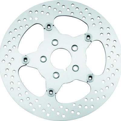 Bikers Choice 00-17 Big Twin 11.5 Inch Polished Front Stainless Mirror Fltg Rotor Repl H-D 44156-00