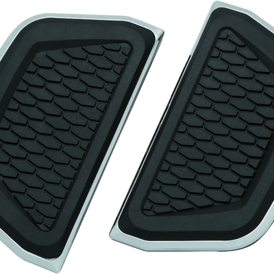 Kuryakyn Hex Passenger Board Inserts Chrome