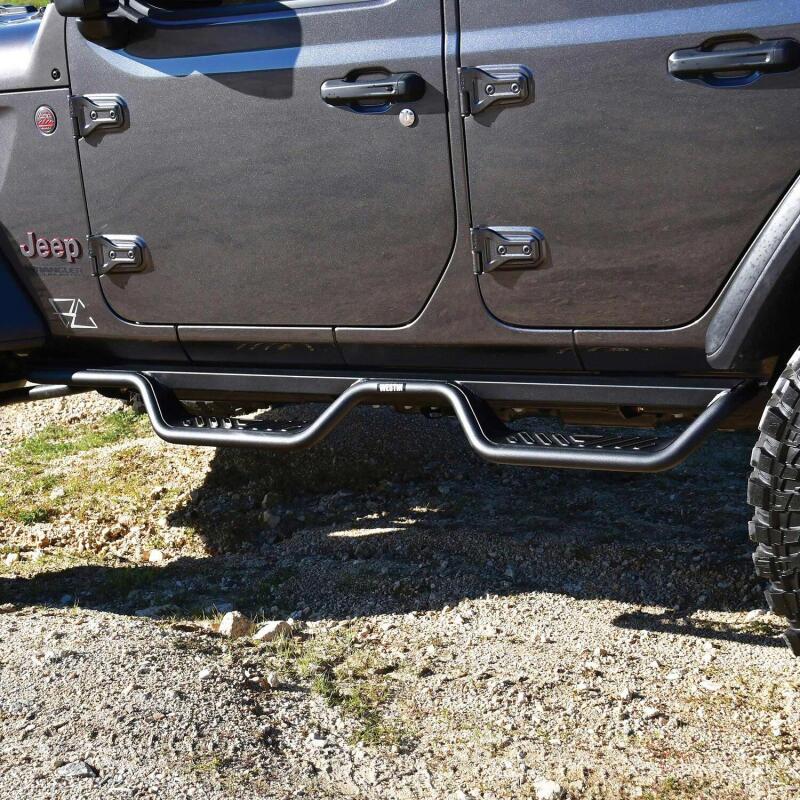 Westin 18-22 Jeep Wrangler JL Unlimited Outlaw Nerf Step Bars Westin 18-22 Jeep Wrangler JL Unlimited Outlaw Nerf Step Bars