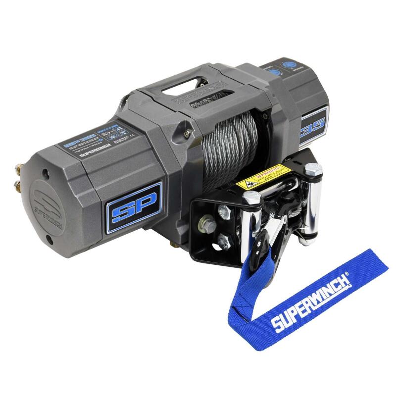 Superwinch 3500 LBS 12V DC 7/32in x 40ft Steel Rope Roller Fairlead SP 35 Winch Superwinch 3500 LBS 12V DC 7/32in x 40ft Steel Rope Roller Fairlead SP 35 Winch