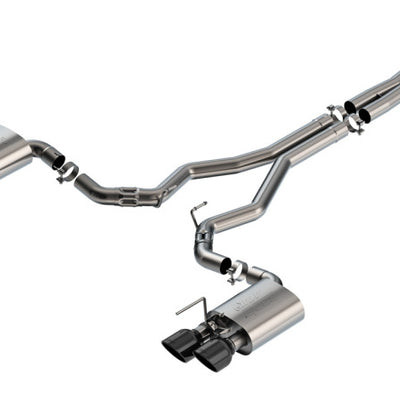 Borla 2024 Ford Mustang Dark Horse 5.0L V8 w/Active Exhaust ATAK Cat-Back Exhaust System - BC Tips
