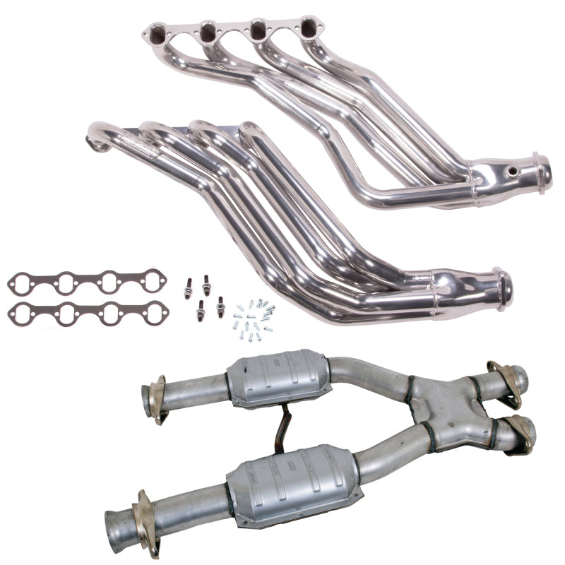BBK 79-93 Ford Mustang 5.0L 1-3/4 Long Tube Headers w/High Flow Catted X-Pipe (Silver Ceramic) BBK 79-93 Ford Mustang 5.0L 1-3/4 Long Tube Headers w/High Flow Catted X-Pipe (Silver Ceramic)