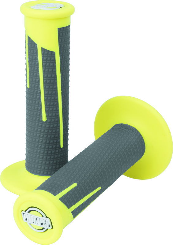 ProTaper Full Diamond Clamp-On Grips - Neon Yellow/Dark Gray ProTaper Full Diamond Clamp-On Grips - Neon Yellow/Dark Gray