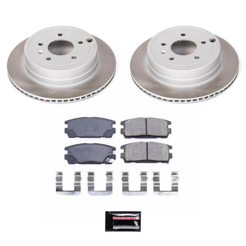 Power Stop 07-09 Suzuki XL-7 Rear Semi-Coated Rotor Kit Power Stop 07-09 Suzuki XL-7 Rear Semi-Coated Rotor Kit