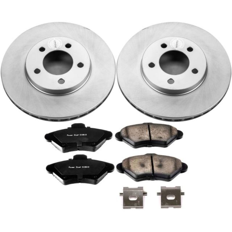 Power Stop 93-97 Ford Thunderbird Front Z17 Evolution Geomet Coated Brake Kit Power Stop 93-97 Ford Thunderbird Front Z17 Evolution Geomet Coated Brake Kit