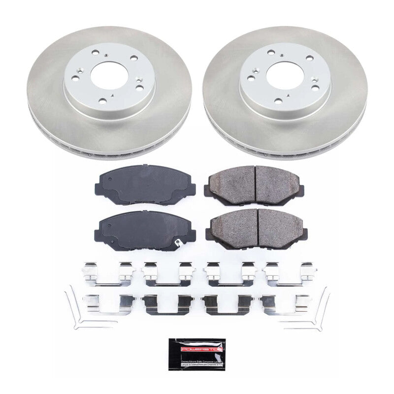 Power Stop 03-11 Honda Element Front Semi-Coated Rotor Kit Power Stop 03-11 Honda Element Front Semi-Coated Rotor Kit