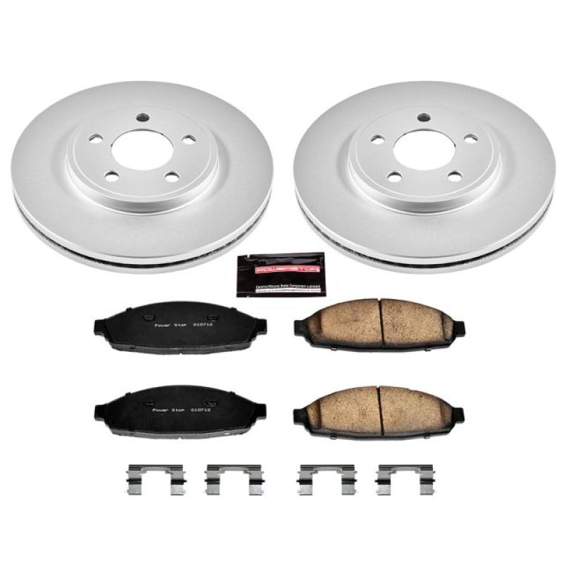 Power Stop 03-11 Ford Crown Victoria Front Z17 Evolution Geomet Coated Brake Kit Power Stop 03-11 Ford Crown Victoria Front Z17 Evolution Geomet Coated Brake Kit