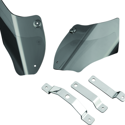 Kuryakyn Saddle Shields Heat Deflectors 00-17 Softail Smoke