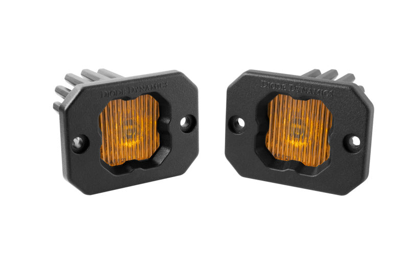 Diode Dynamics Stage Series C1 LED Pod - Yellow SAE Fog Flush ABL (Pair) Diode Dynamics Stage Series C1 LED Pod - Yellow SAE Fog Flush ABL (Pair)
