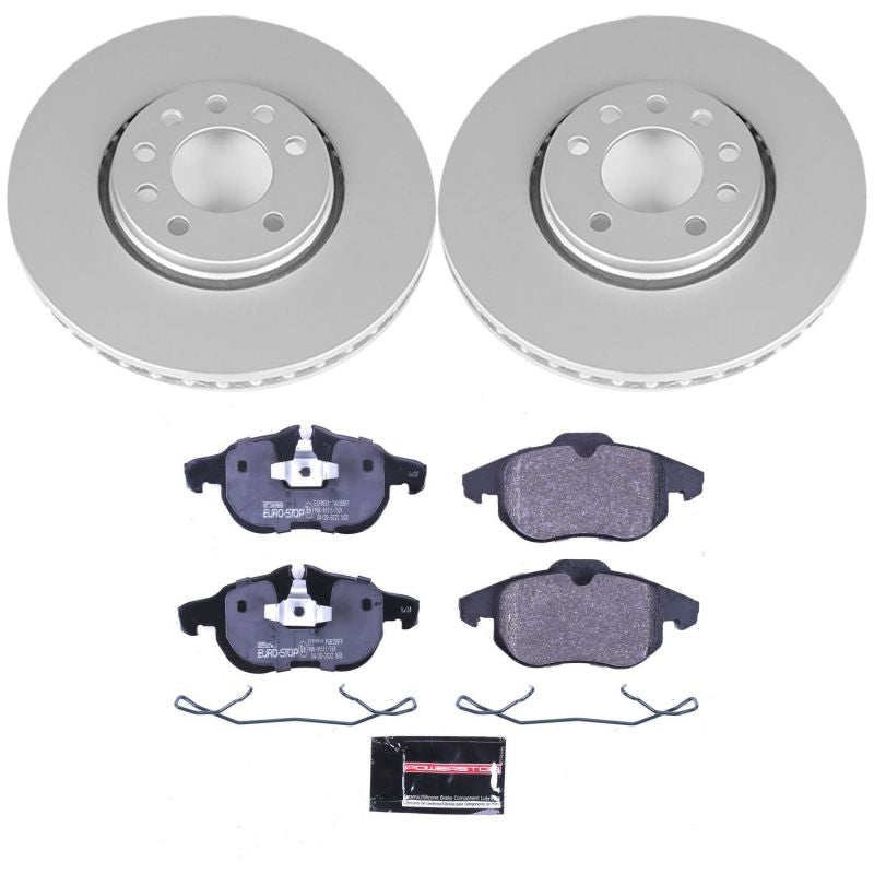 Power Stop 03-11 Saab 9-3 Front Euro-Stop Brake Kit Power Stop 03-11 Saab 9-3 Front Euro-Stop Brake Kit