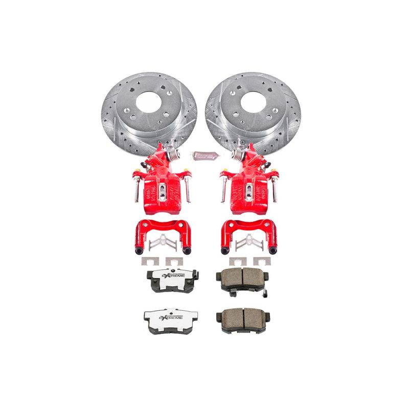 Power Stop 98-02 Honda Accord Rear Z26 Street Warrior Brake Kit w/Calipers Power Stop 98-02 Honda Accord Rear Z26 Street Warrior Brake Kit w/Calipers