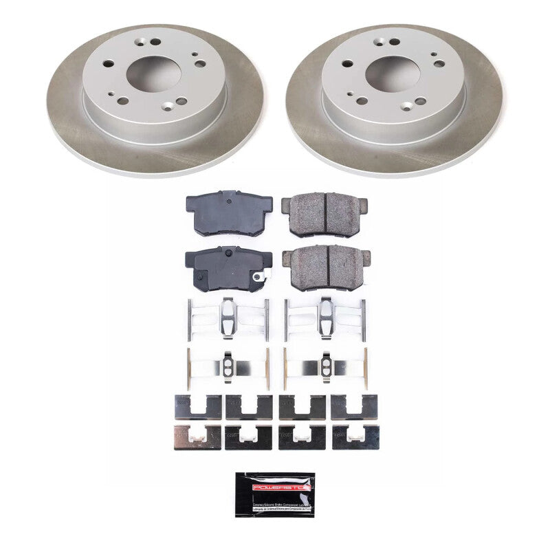 Power Stop 97-01 Honda Prelude Rear Semi-Coated Rotor Kit Power Stop 97-01 Honda Prelude Rear Semi-Coated Rotor Kit
