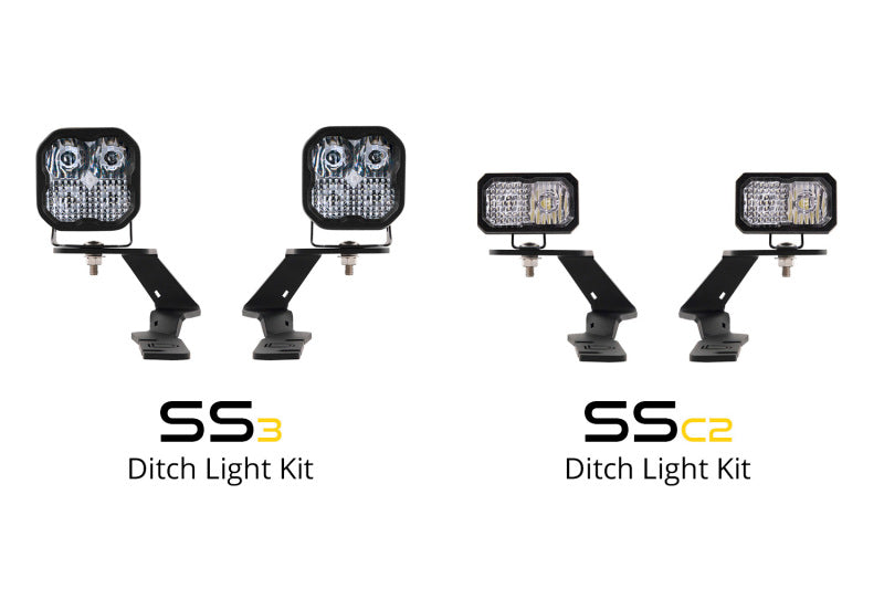 Diode Dynamics 19-21 Ford Ranger Stage Series 2in LED Ditch Light Kit - Pro White Combo Diode Dynamics 19-21 Ford Ranger Stage Series 2in LED Ditch Light Kit - Pro White Combo