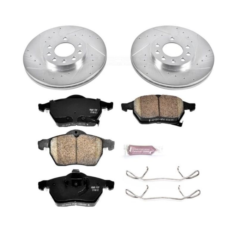 Power Stop 99-03 Saab 9-3 Front Z23 Evolution Sport Brake Kit Power Stop 99-03 Saab 9-3 Front Z23 Evolution Sport Brake Kit