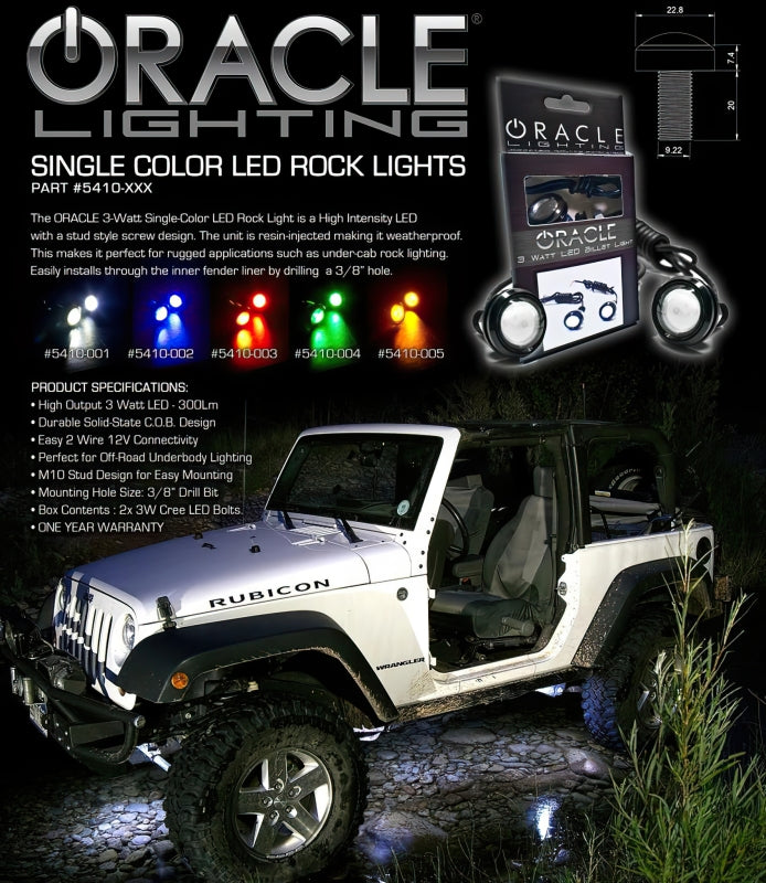Oracle 3W Universal Cree LED Billet Light - White SEE WARRANTY Oracle 3W Universal Cree LED Billet Light - White SEE WARRANTY