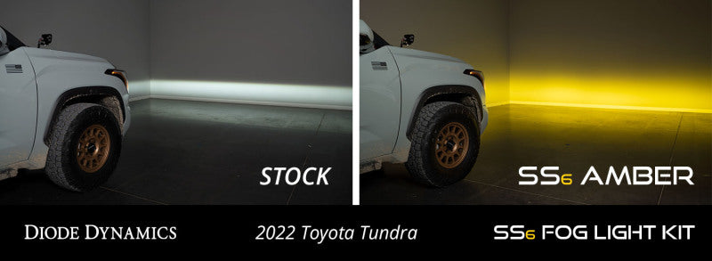Diode Dynamics 2022 Toyota Tundra (Pair) SS6 LED Fog Light Bracket Kit Diode Dynamics 2022 Toyota Tundra (Pair) SS6 LED Fog Light Bracket Kit
