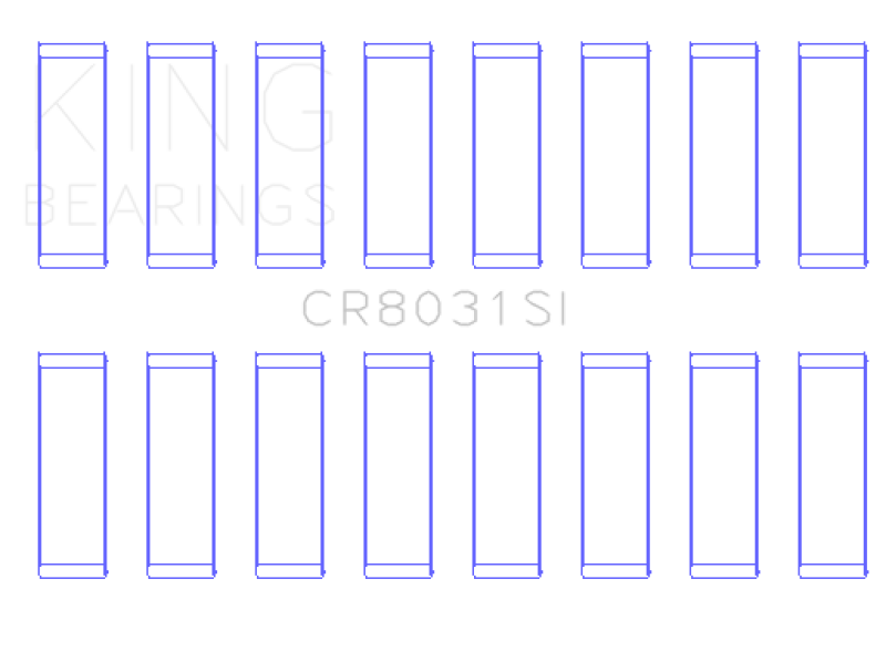 King Engine Bearings Chrysler Jeep V8 287 4.7L (Od+.002in) (Size +0.25mm) Connecting Rod Bearing Set King Engine Bearings Chrysler Jeep V8 287 4.7L (Od+.002in) (Size +0.25mm) Connecting Rod Bearing Set