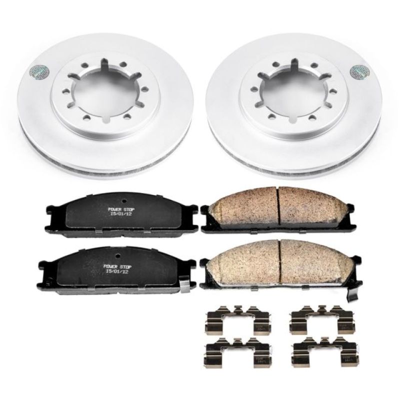 Power Stop 99-04 Nissan Frontier Front Z17 Evolution Geomet Coated Brake Kit Power Stop 99-04 Nissan Frontier Front Z17 Evolution Geomet Coated Brake Kit