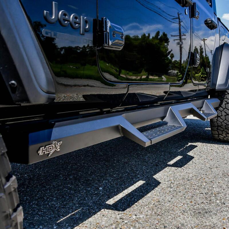 Westin 2020 Jeep Gladiator HDX Drop Nerf Step Bars - Textured Black Westin 2020 Jeep Gladiator HDX Drop Nerf Step Bars - Textured Black