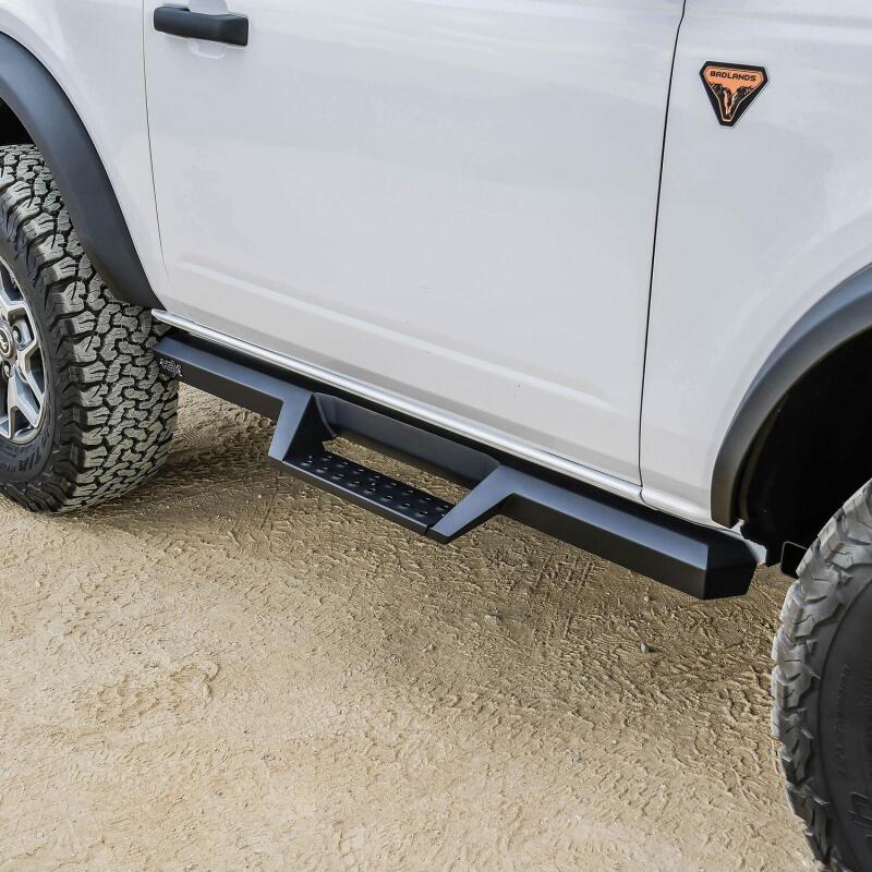 Westin/HDX 2021+ Ford Bronco (2-Door) Drop Nerf Step Bars - Textured Black Westin/HDX 2021+ Ford Bronco (2-Door) Drop Nerf Step Bars - Textured Black