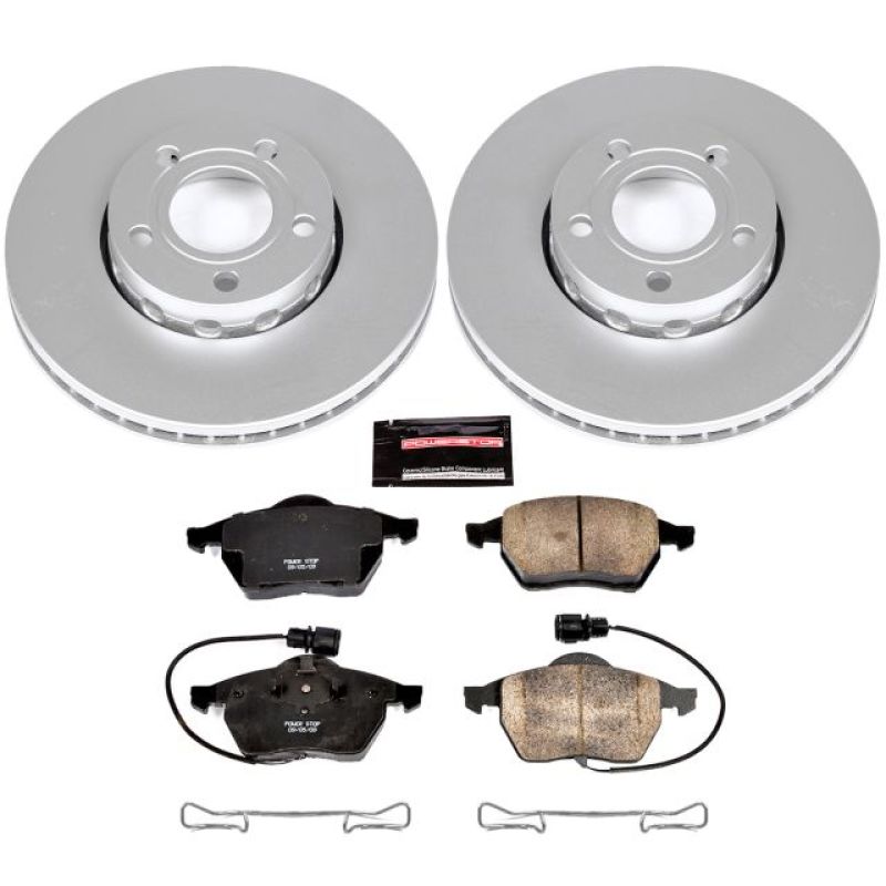 Power Stop 95-97 Audi A6 Front Z23 Evolution Sport Coated Brake Kit Power Stop 95-97 Audi A6 Front Z23 Evolution Sport Coated Brake Kit