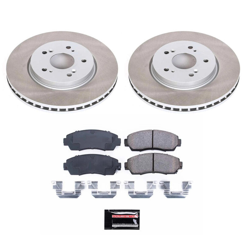 Power Stop 2012 Honda Crosstour Front Semi-Coated Rotor Kit Power Stop 2012 Honda Crosstour Front Semi-Coated Rotor Kit