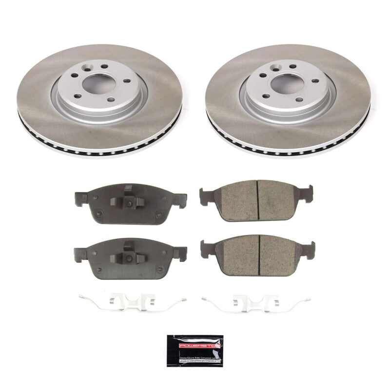 Power Stop 17-19 Lincoln MKC Front Semi-Coated Rotor Kit Power Stop 17-19 Lincoln MKC Front Semi-Coated Rotor Kit