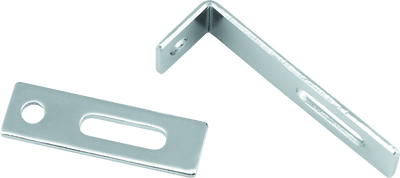 Bikers Choice Flat Chrome Exhaust Support Bracket 7/8 X 3 Inch Universal Custom