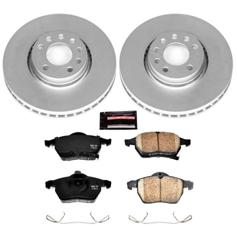 Power Stop 99-02 Saab 9-3 Front Z23 Evolution Sport Coated Brake Kit Power Stop 99-02 Saab 9-3 Front Z23 Evolution Sport Coated Brake Kit