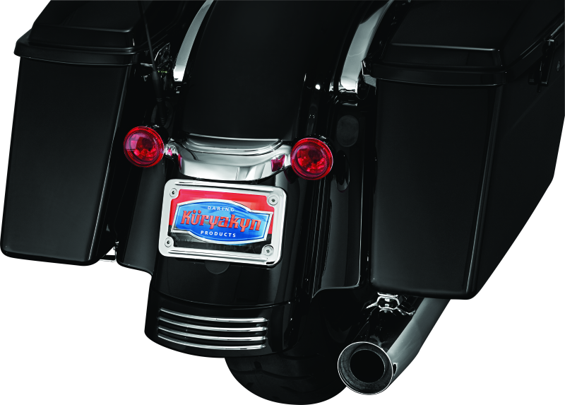 Kuryakyn Curved License Plate Mount Chrome Kuryakyn Curved License Plate Mount Chrome