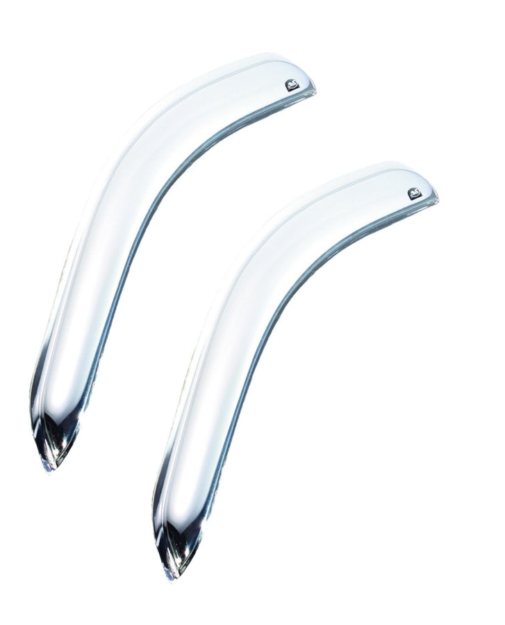 AVS 14-18 Chevy Silverado 1500 Standard Cab Outside Mount Front Window Ventvisor 2pc - Chrome AVS 14-18 Chevy Silverado 1500 Standard Cab Outside Mount Front Window Ventvisor 2pc - Chrome